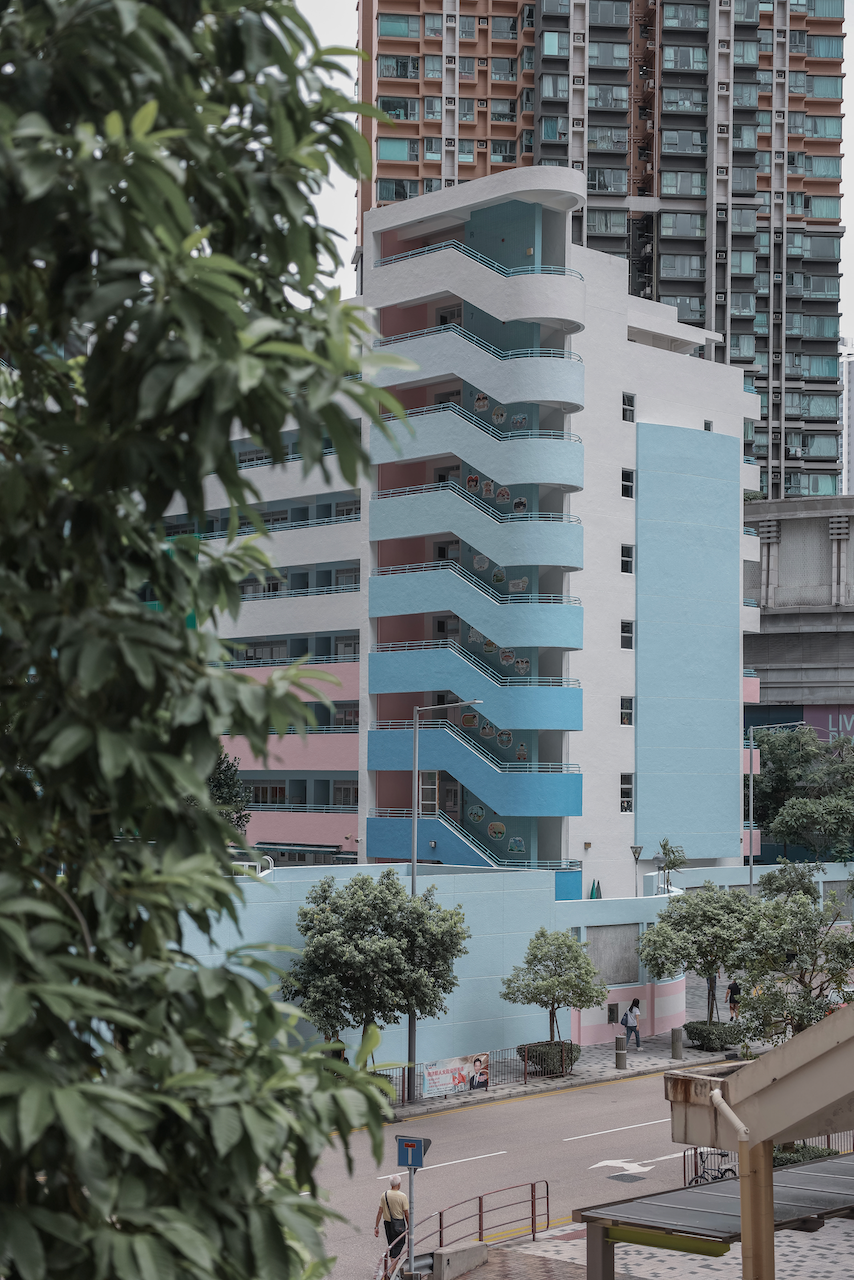 Joli immeuble bleu - Hong Kong
