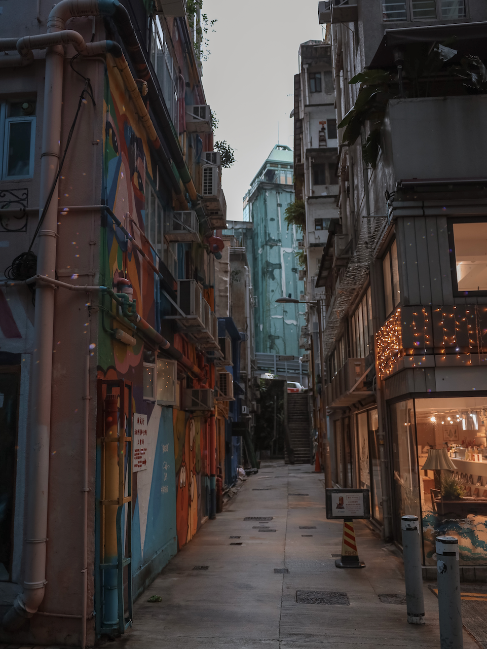 Cute colourful alleyway - Hong Kong