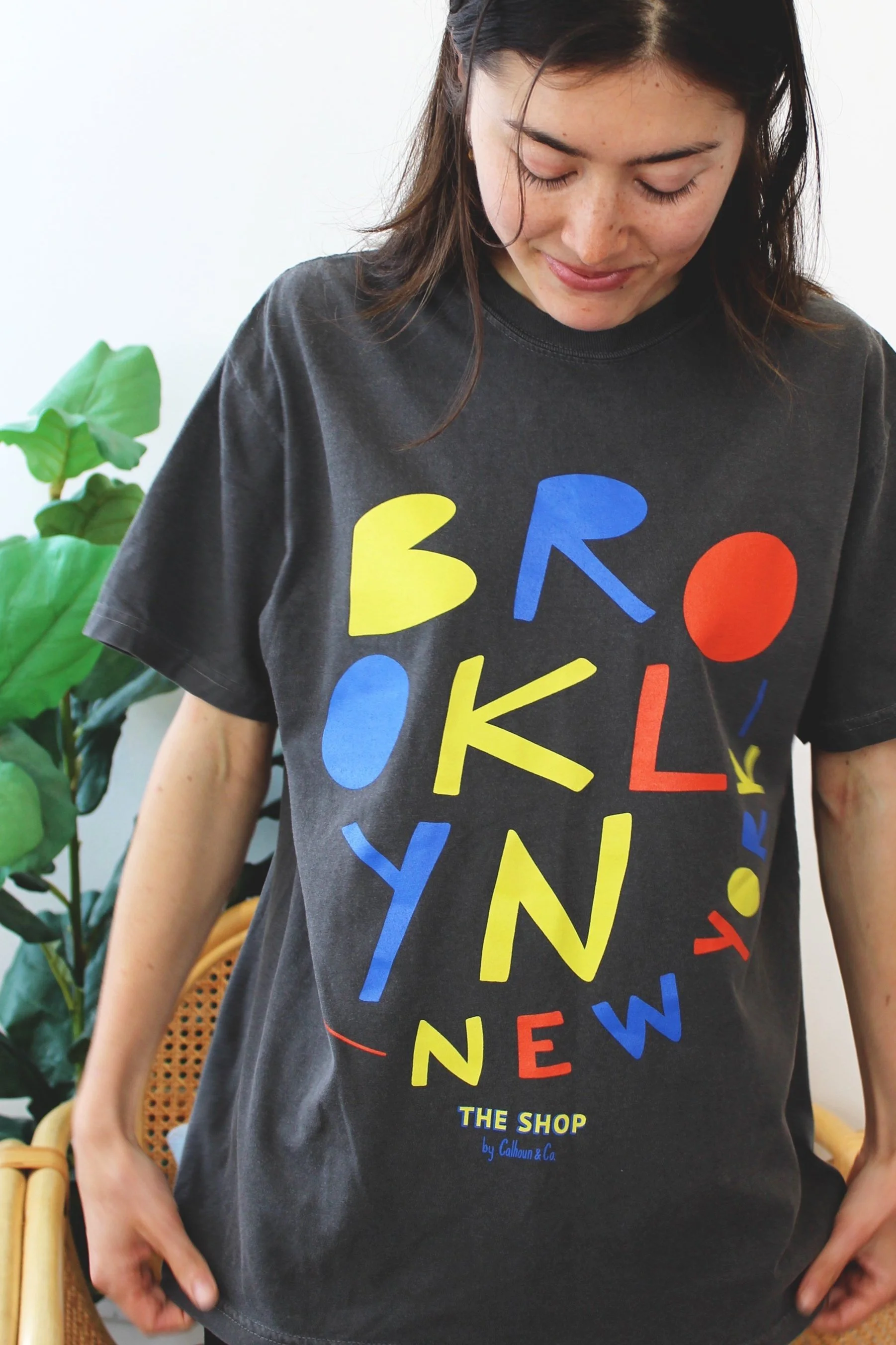 Brooklyn Blocks Tee in Pepper