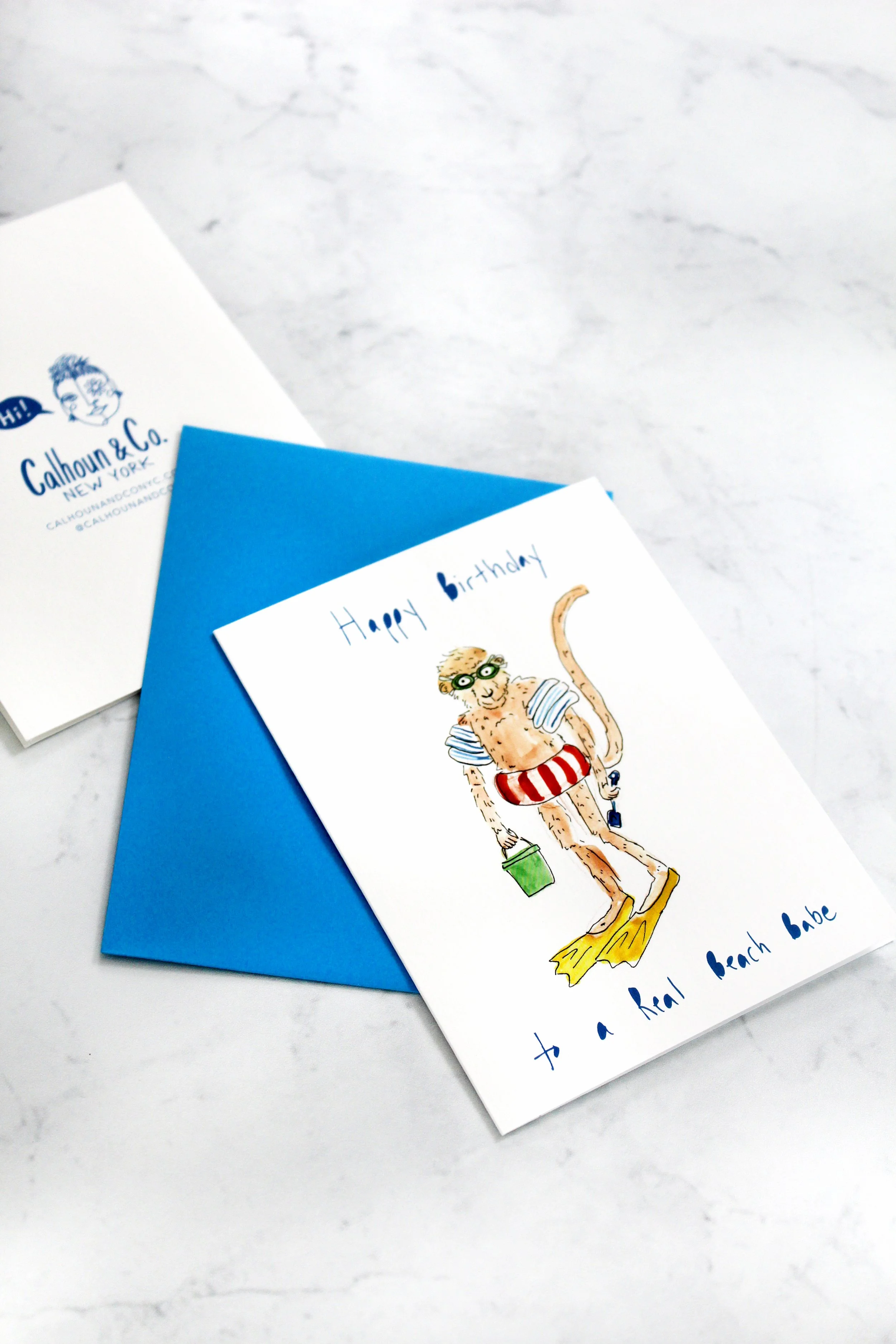 greeting card - birthday monkey - IMG_1754.JPG