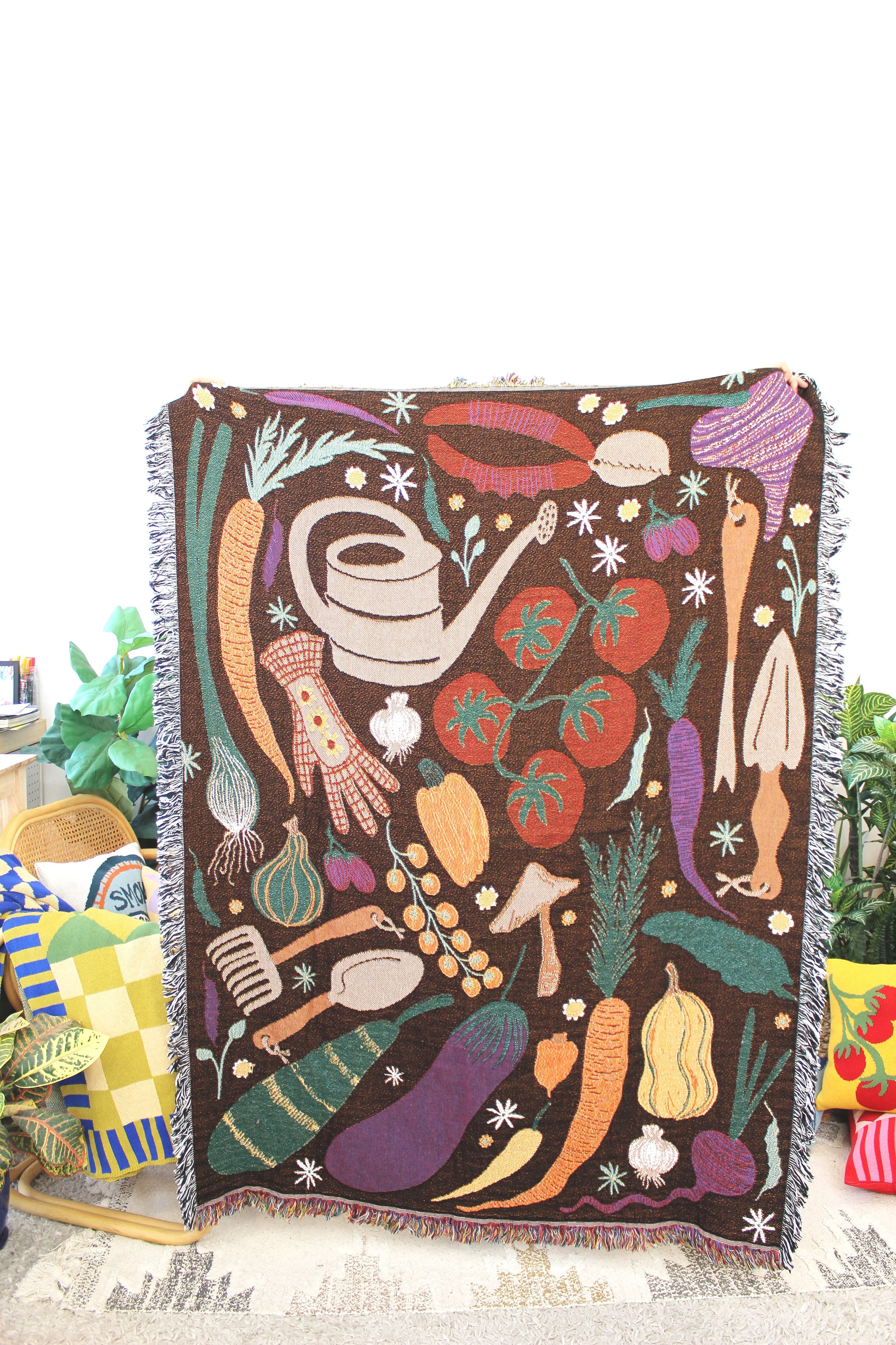 tapestry blanket garden veggies IMG_8414.JPG