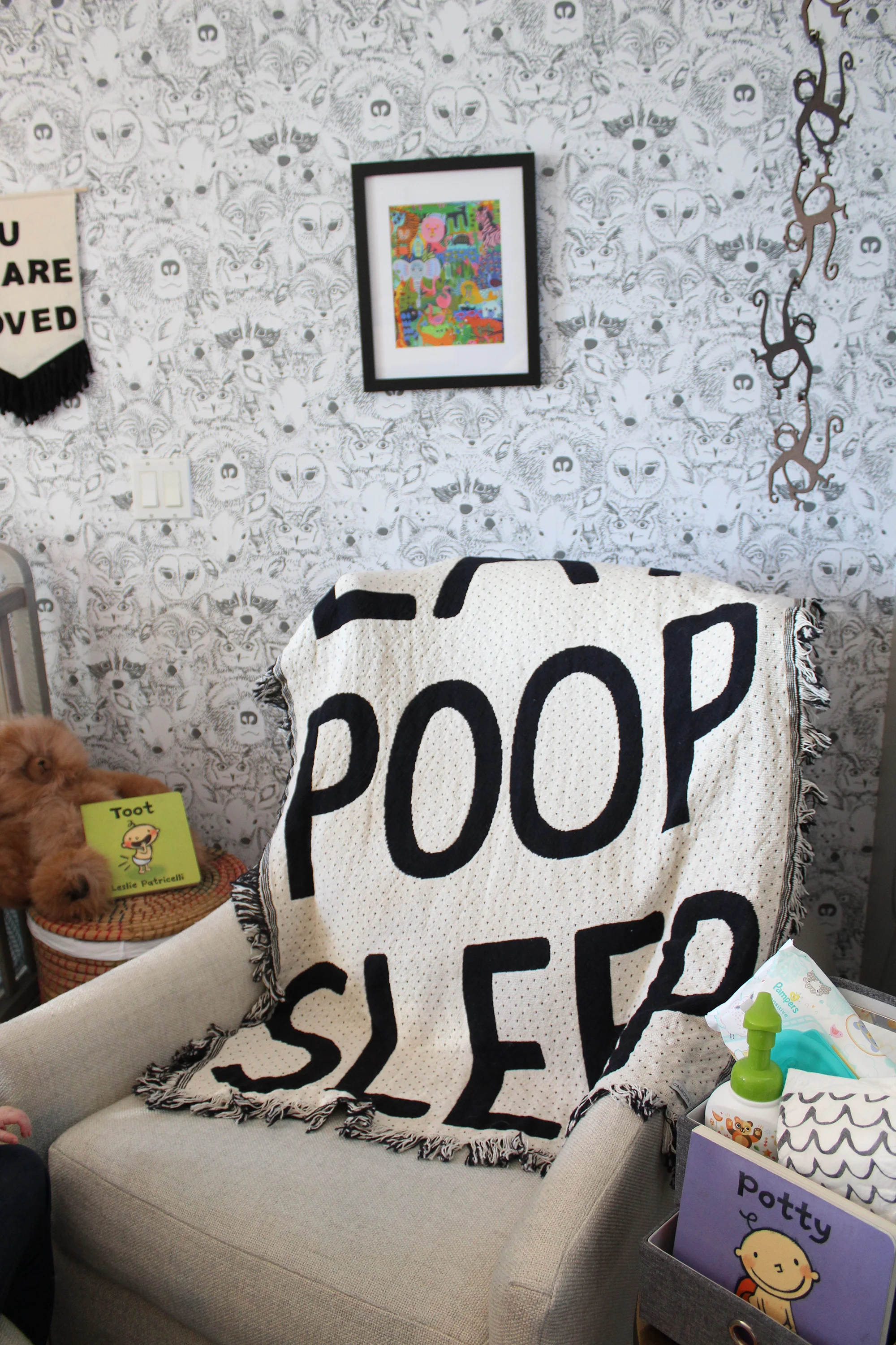 Eat Poop Sleep - Nursery Decor Ideas -  Baby Shower Gift