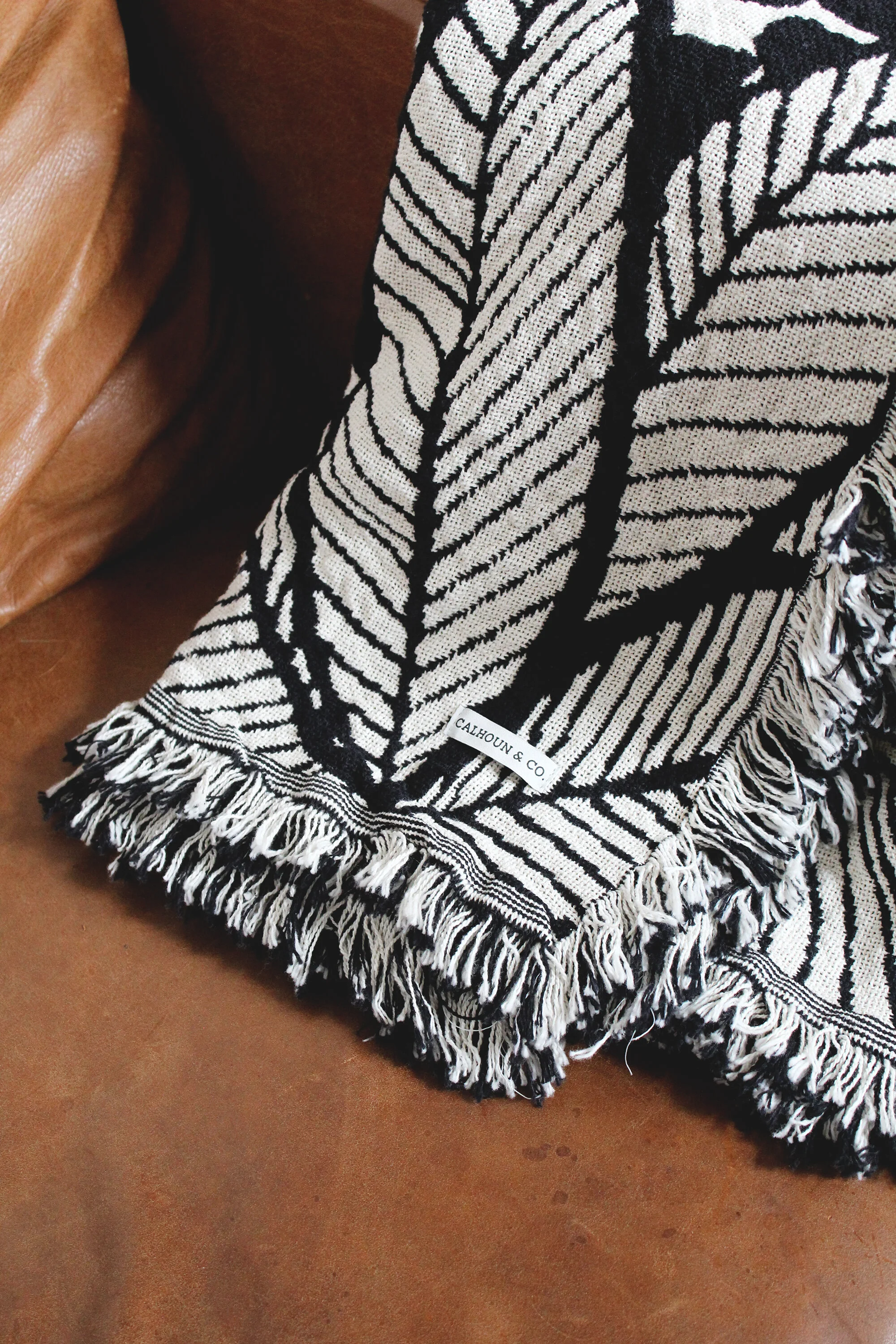 Tropical Jungle Blanket by Calhoun &amp; Co. - Living Room Couch Throw New York