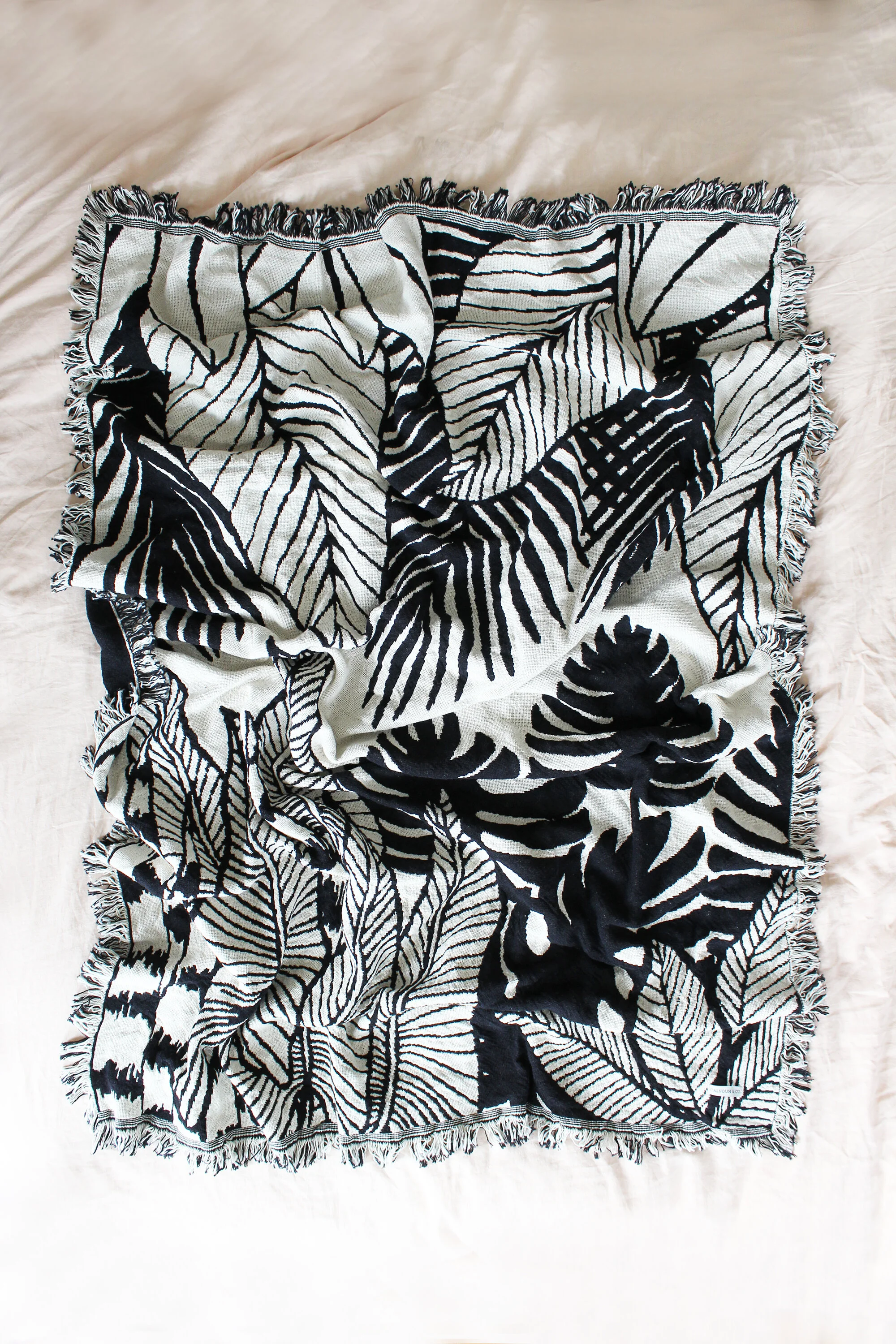 Tropical Jungle Blanket by Calhoun &amp; Co. - House Plant for Dark Room