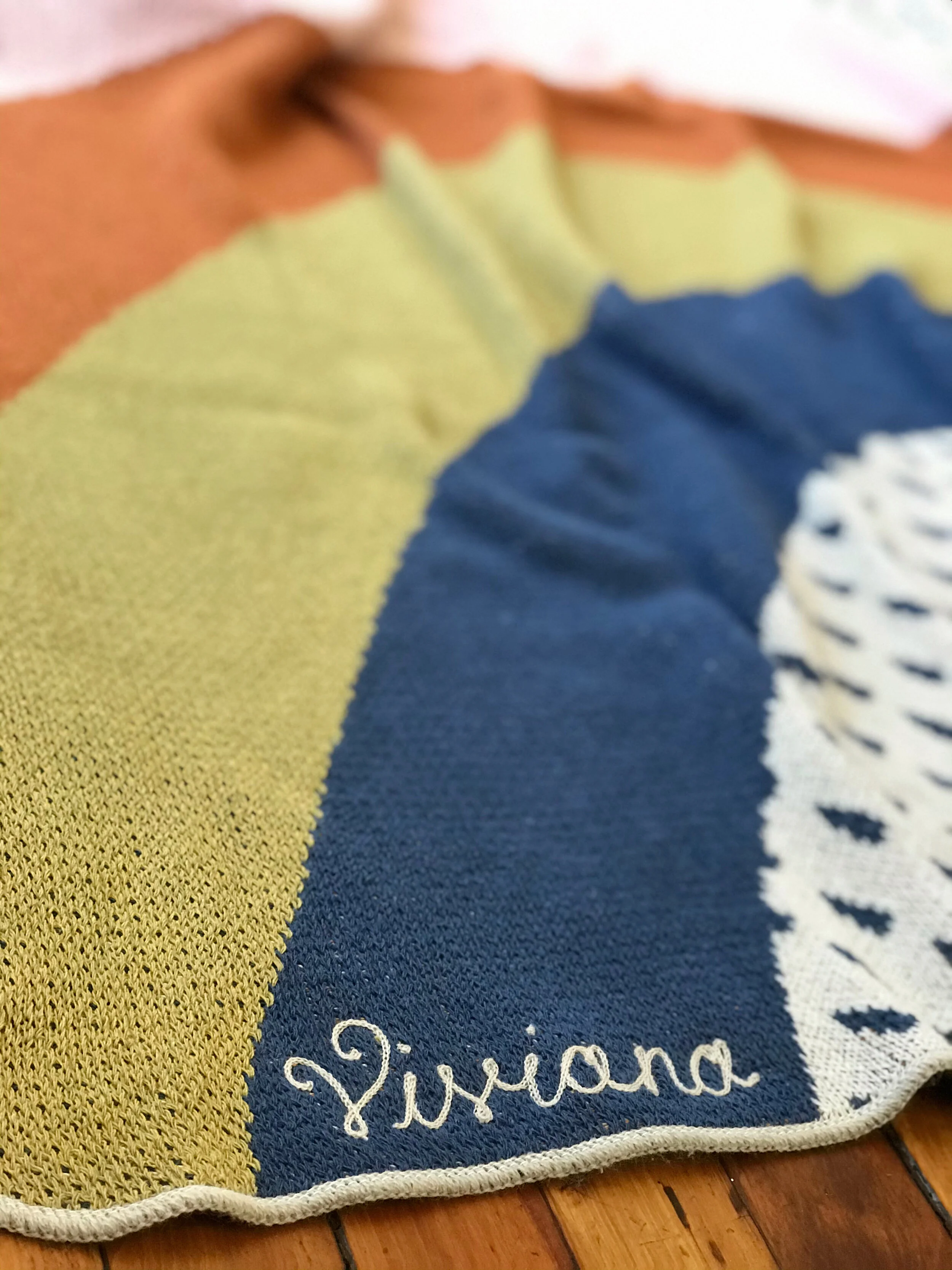 V Embroidered Rainbow Blanket ACS_0359.JPG