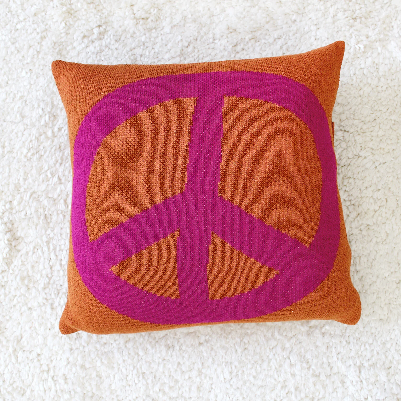 Peace Sign Pillow - Pink IMG_1957.JPG