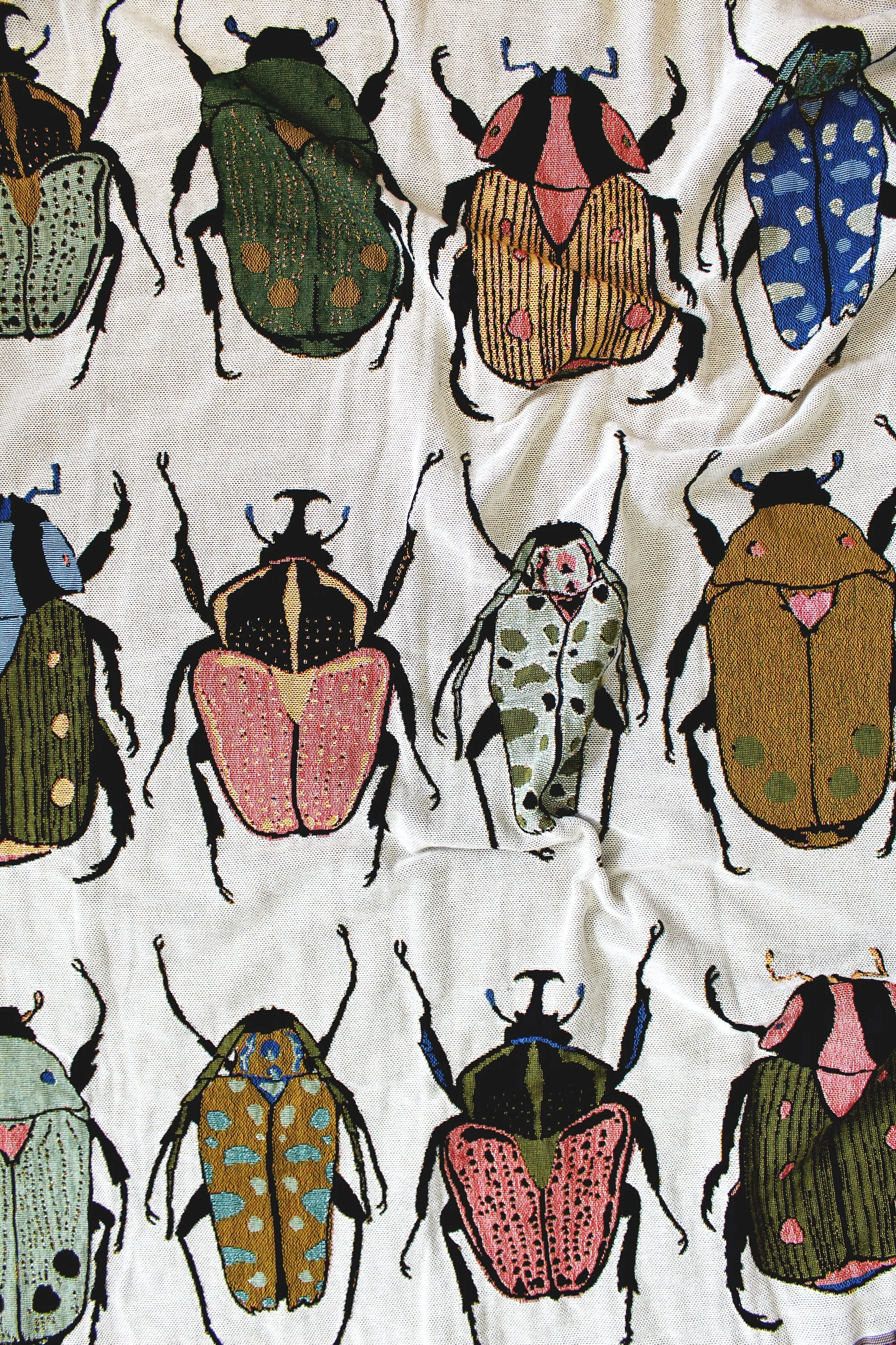 Beetle Party Tapestry Blanket 1 IMG_3628.JPG