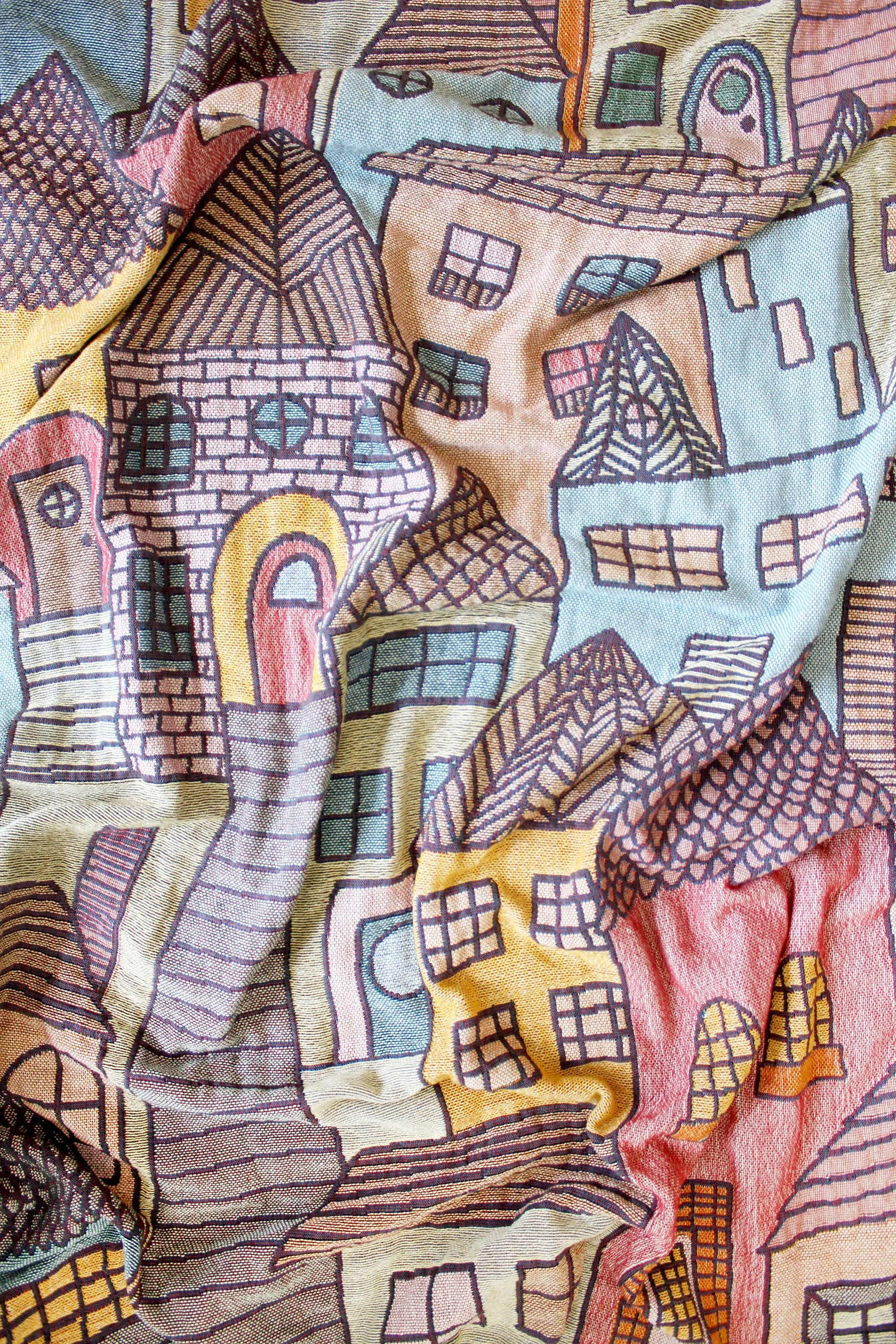 House Blanket by Calhoun & Co. Colorful Home Decor House Warming Gift First Home Unique Decor and Gifts New York