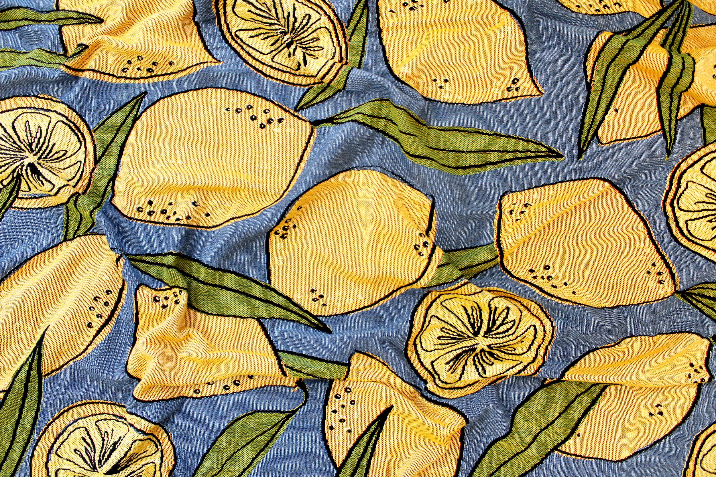 lemons tapestry blanket IMG_6040.JPG