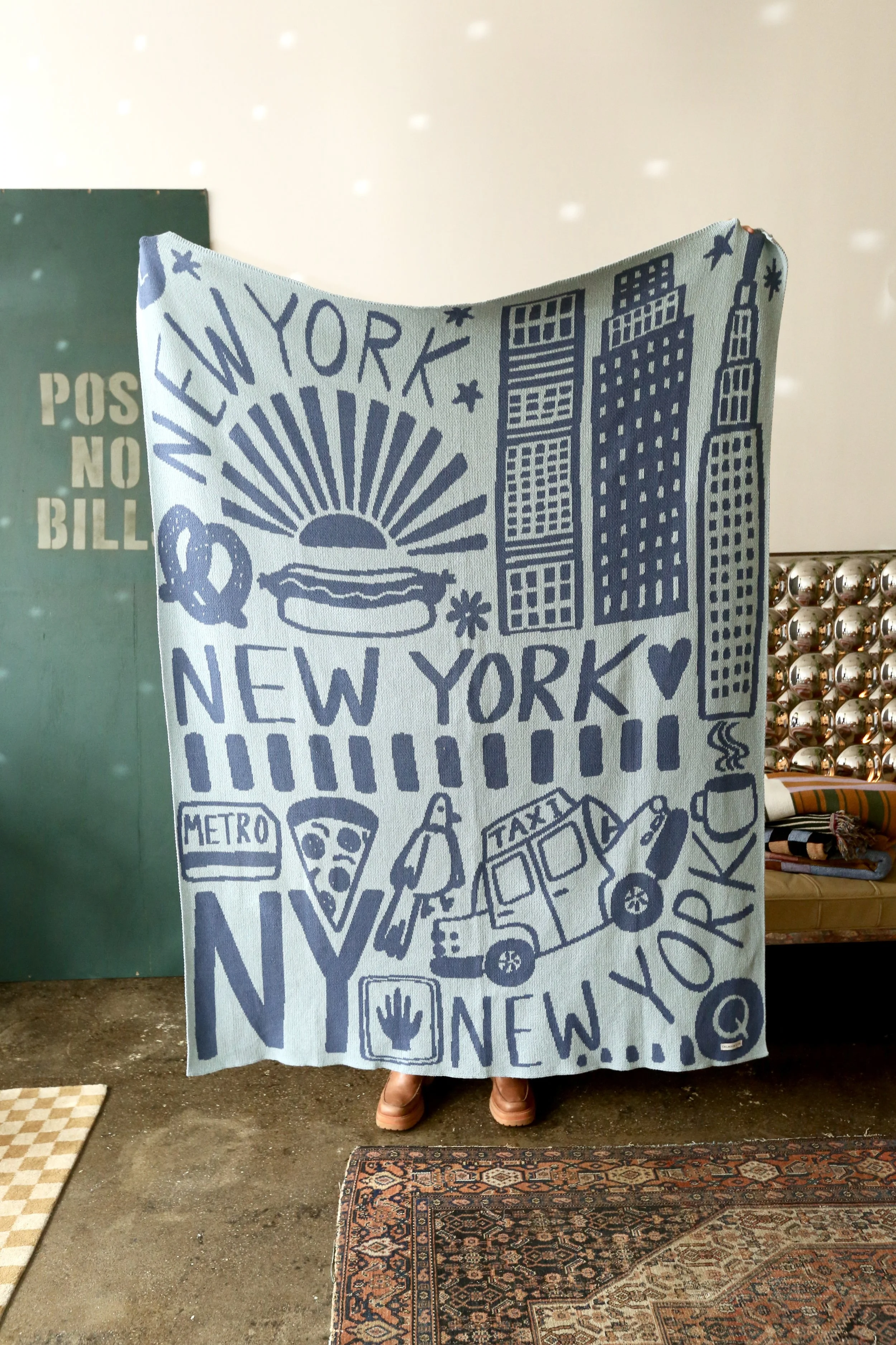New York Blue Blanket Flatiron by Calhoun & Co.