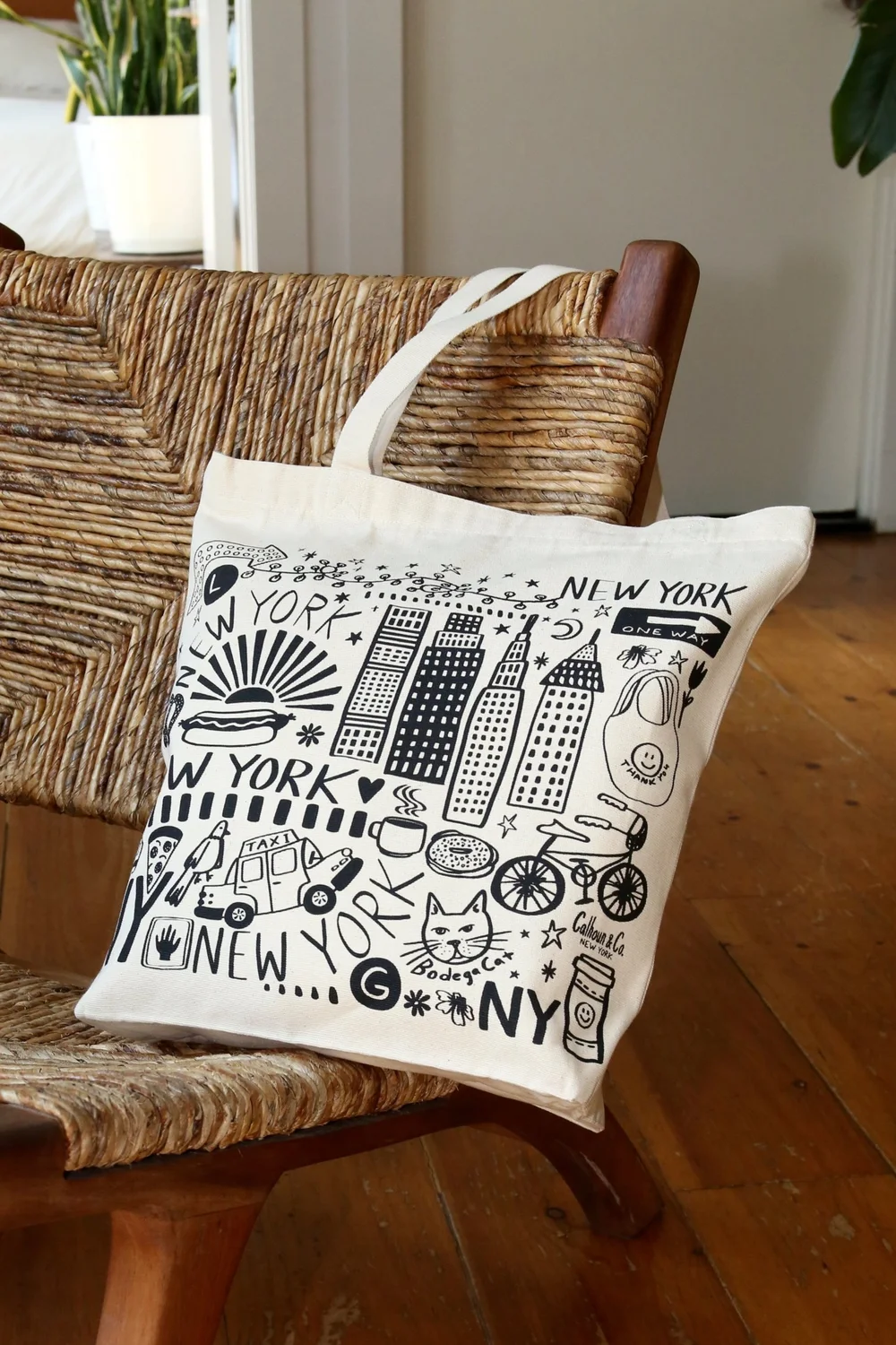 NEW YORK CANVAS TOTE BAG — Calhoun