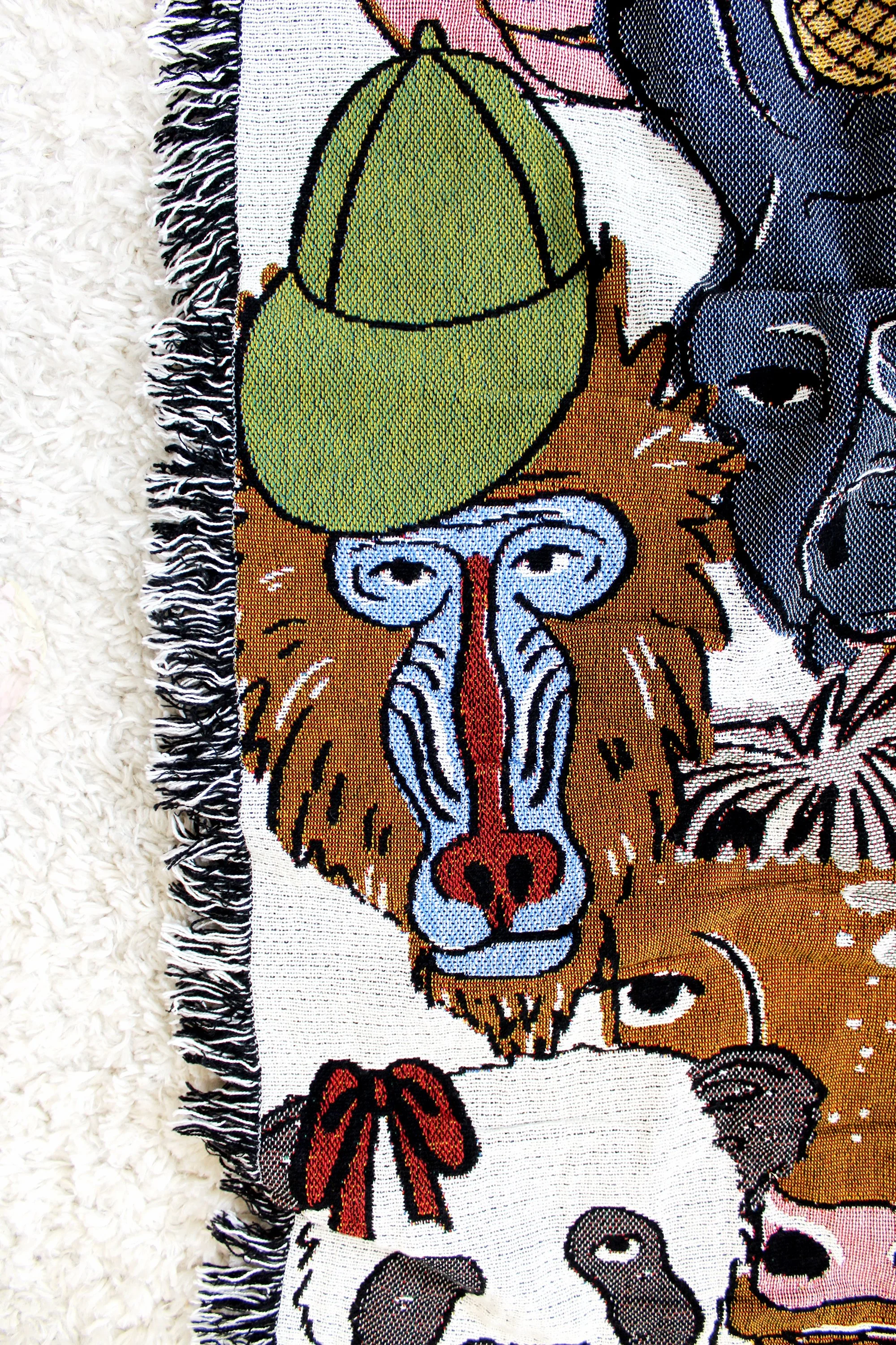 Zoo Animal Print Throw Blanket by Calhoun & Co. Leopard Panda Fox  Flamingo