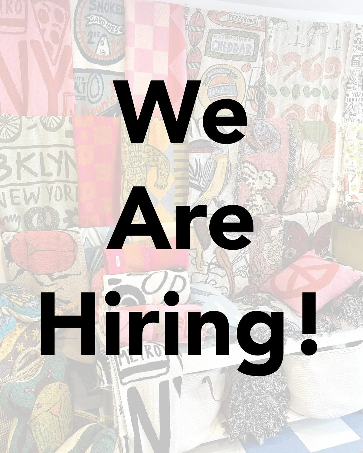 WE ARE HIRING!
Multiple roles - booth immediate start date, and seasonal hires.
Find more details and apply here; www.calhounandconyc.com/work-with-us