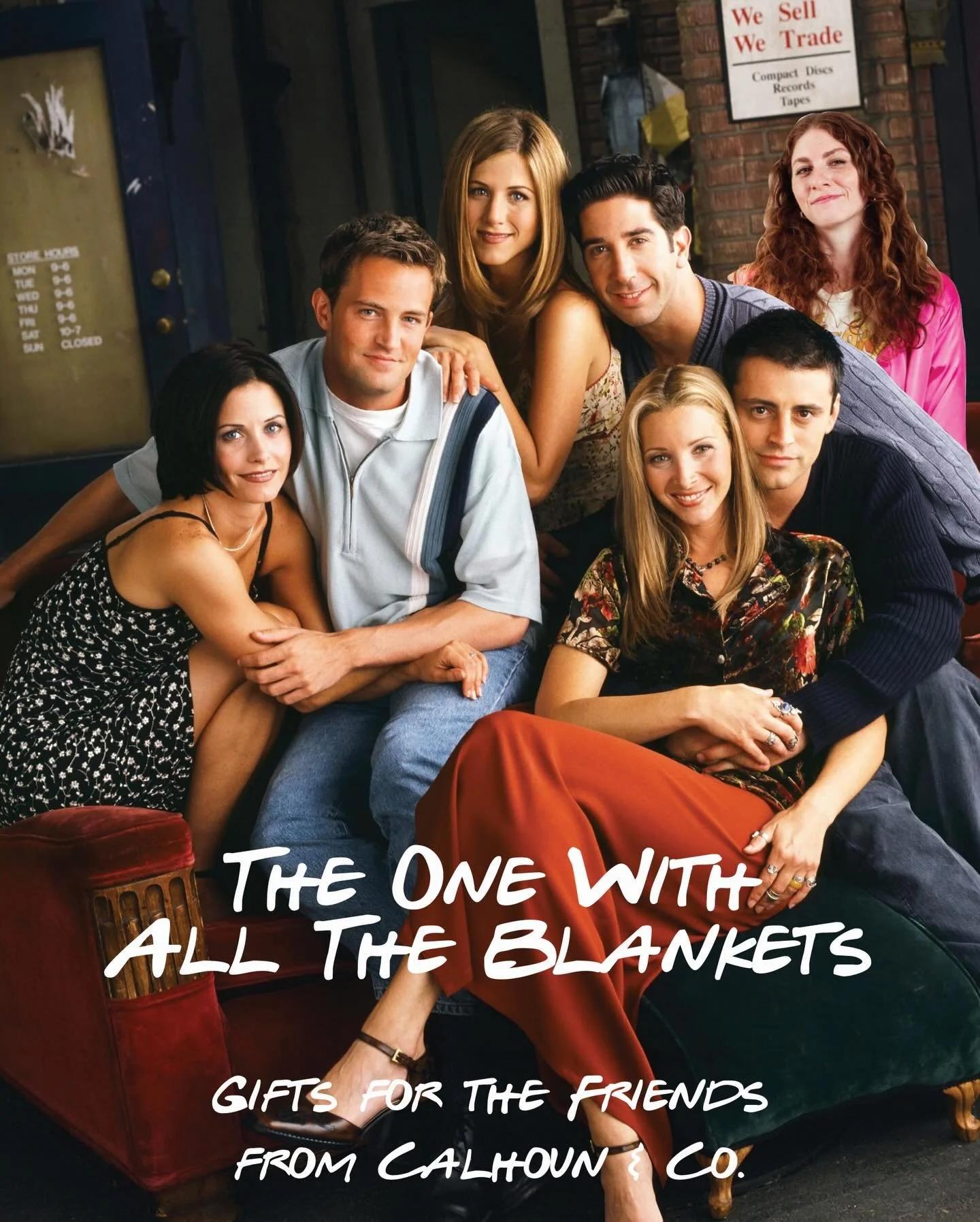 Gifting the characters in Friends Calhoun &amp; Co. goodies. I personally feel like Phoebe is spot on, and I had a hard time narrowing down what to gift Joey because we have so many Pizza and Pasta and foodie themed things&hellip; I&rsquo;m relieved 