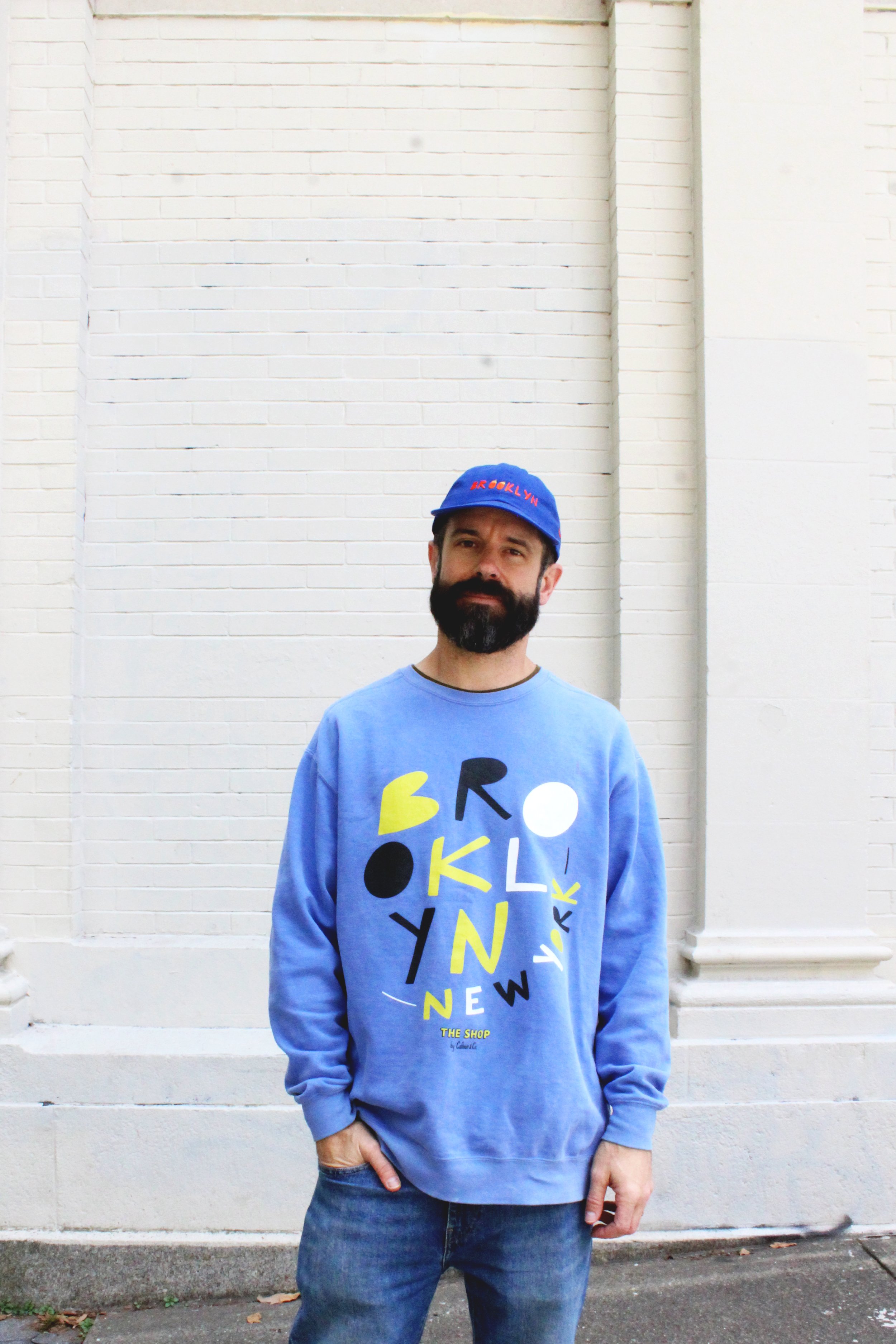 Brooklyn Blocks Sweatshirt in Blue