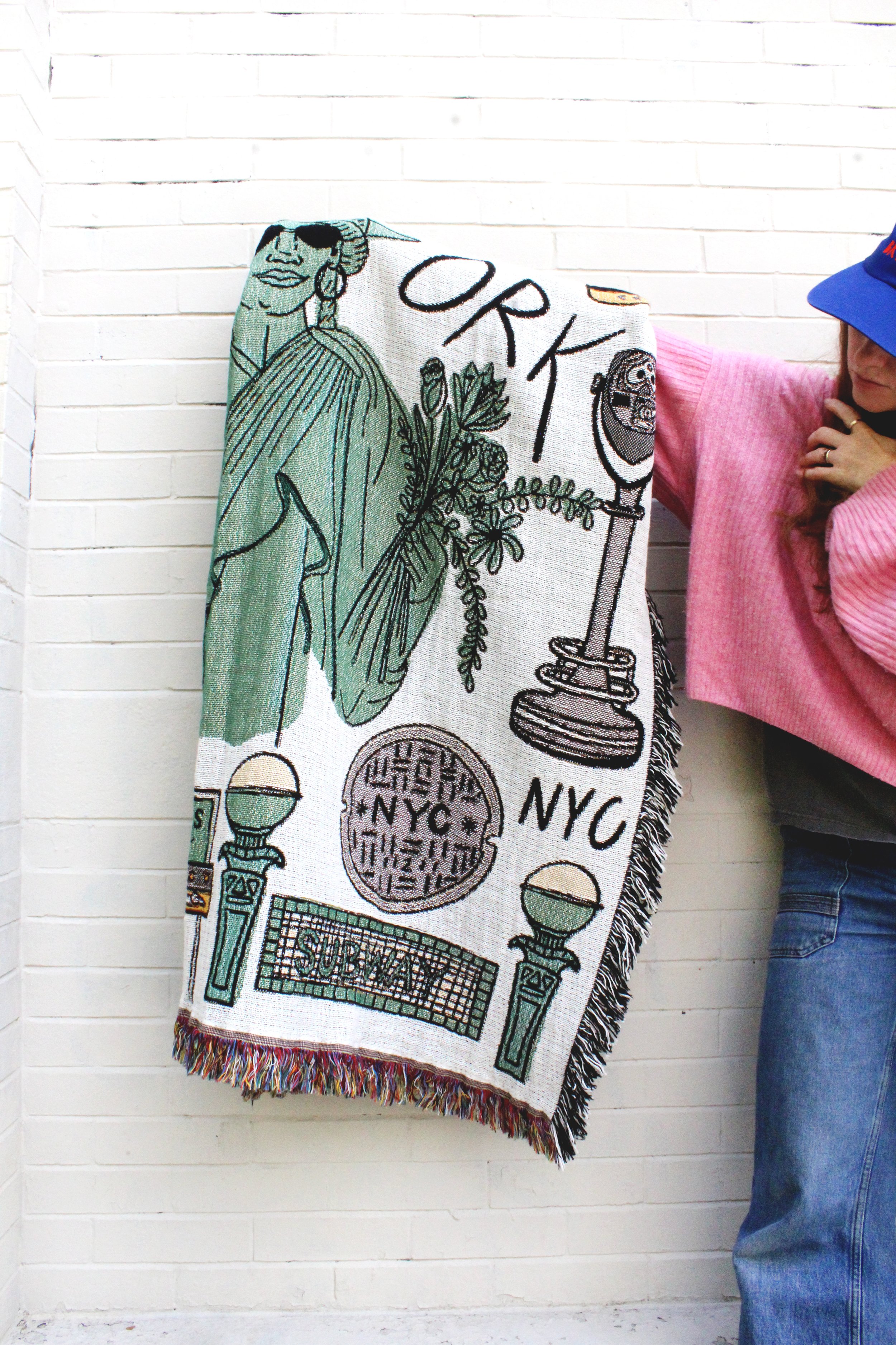 tapestry blanket liberty lady IMG_0264.JPG