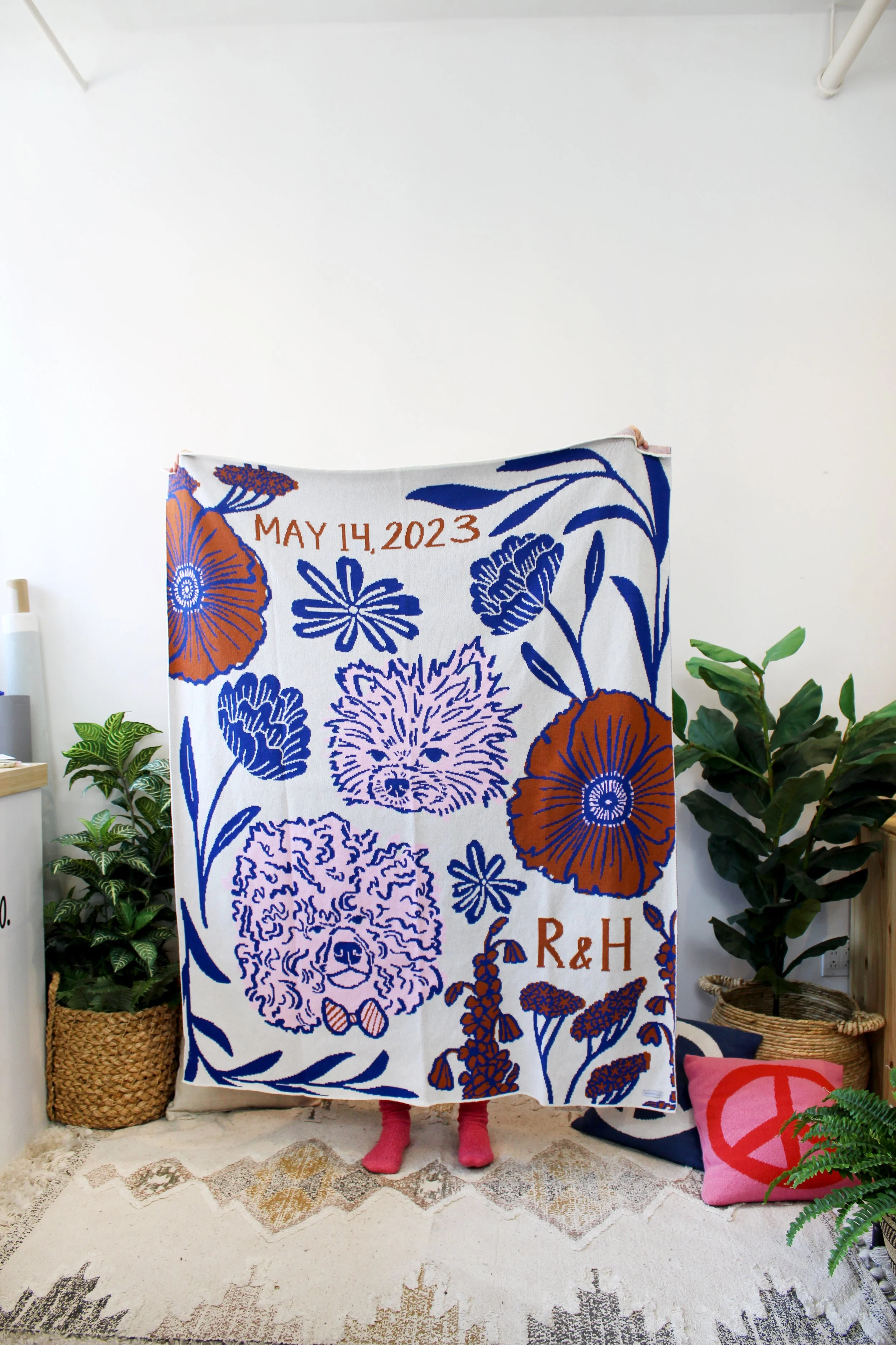 Custom Blanket Wedding Date Dogs IMG_6460.JPG