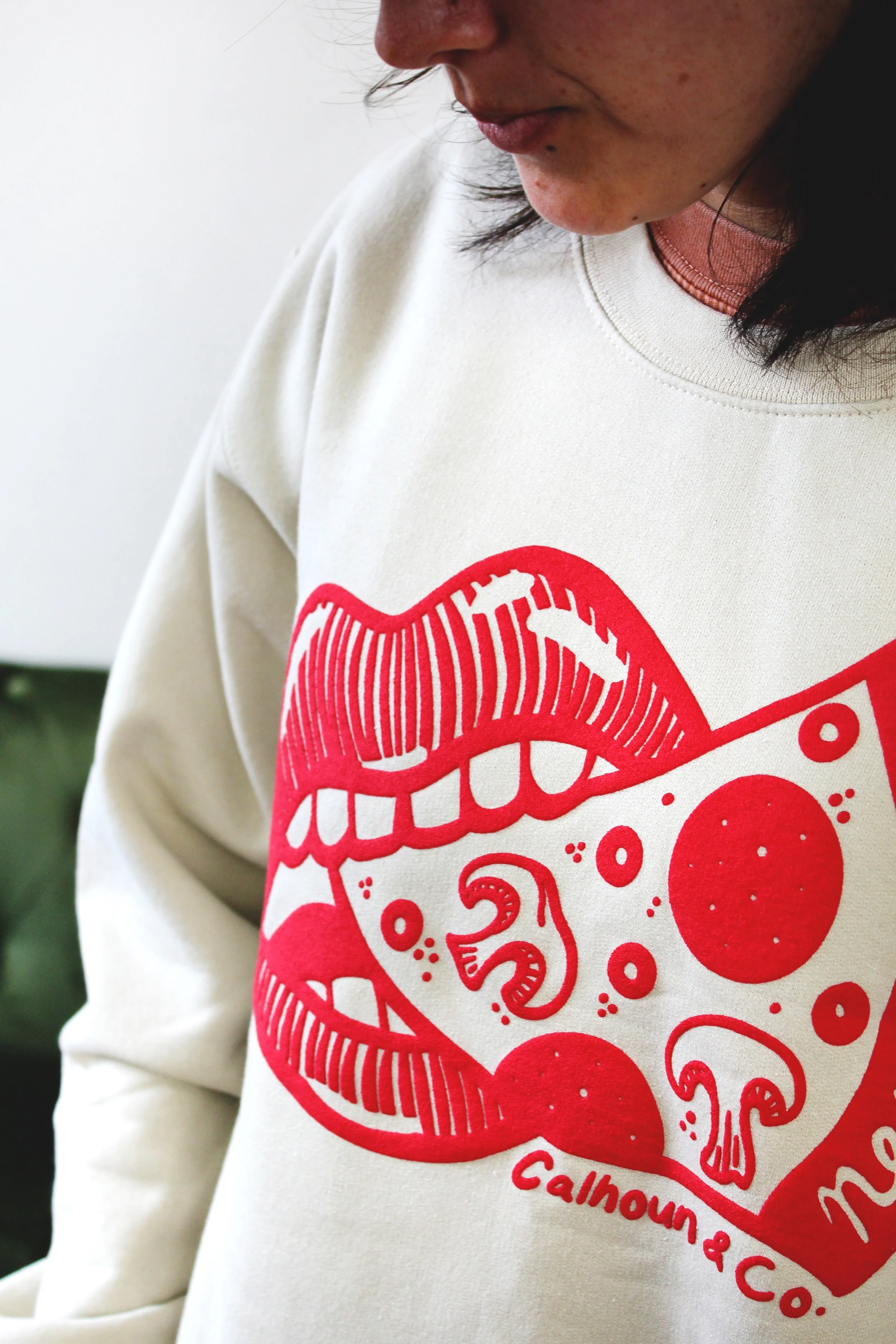 Apparel Pizza Mouth Sweatshirt IMG_2154.JPG