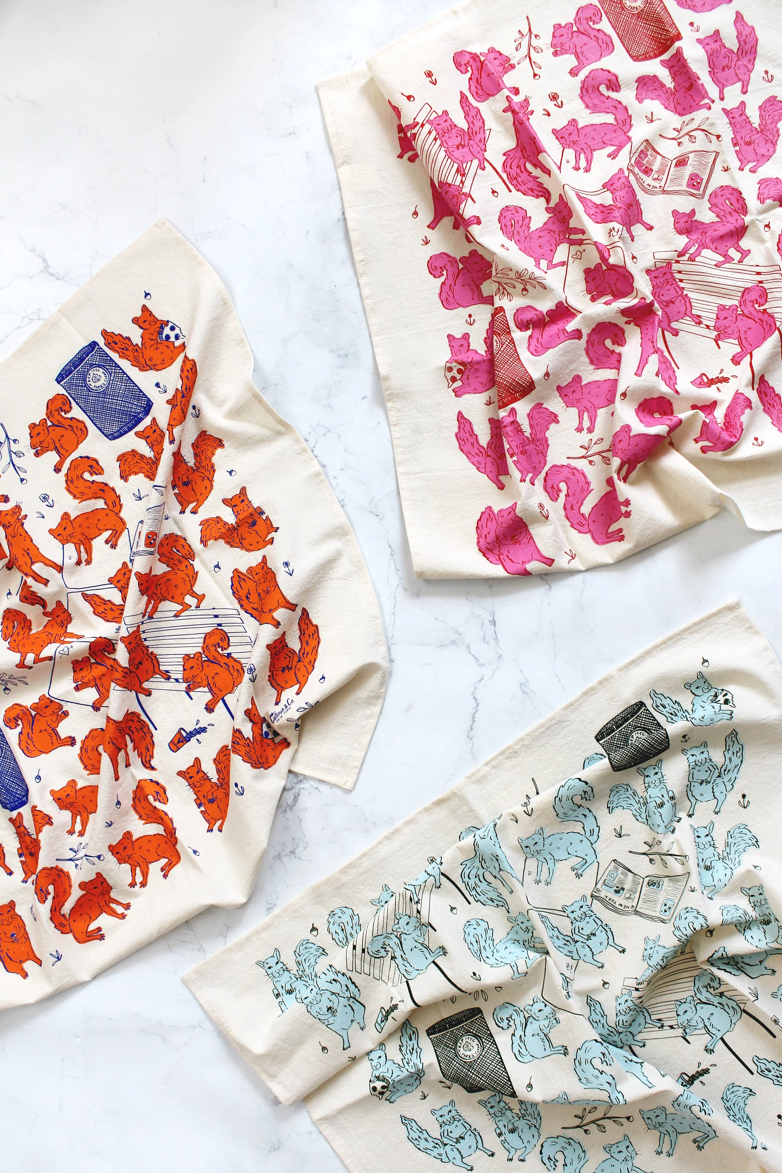 Tea Towel Squirrels Galore IMG_2475.JPG