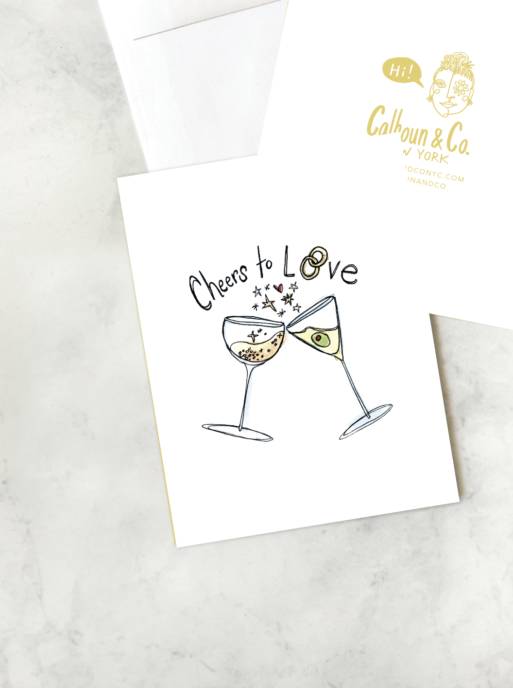 Cheers To Love! Greeting Card 