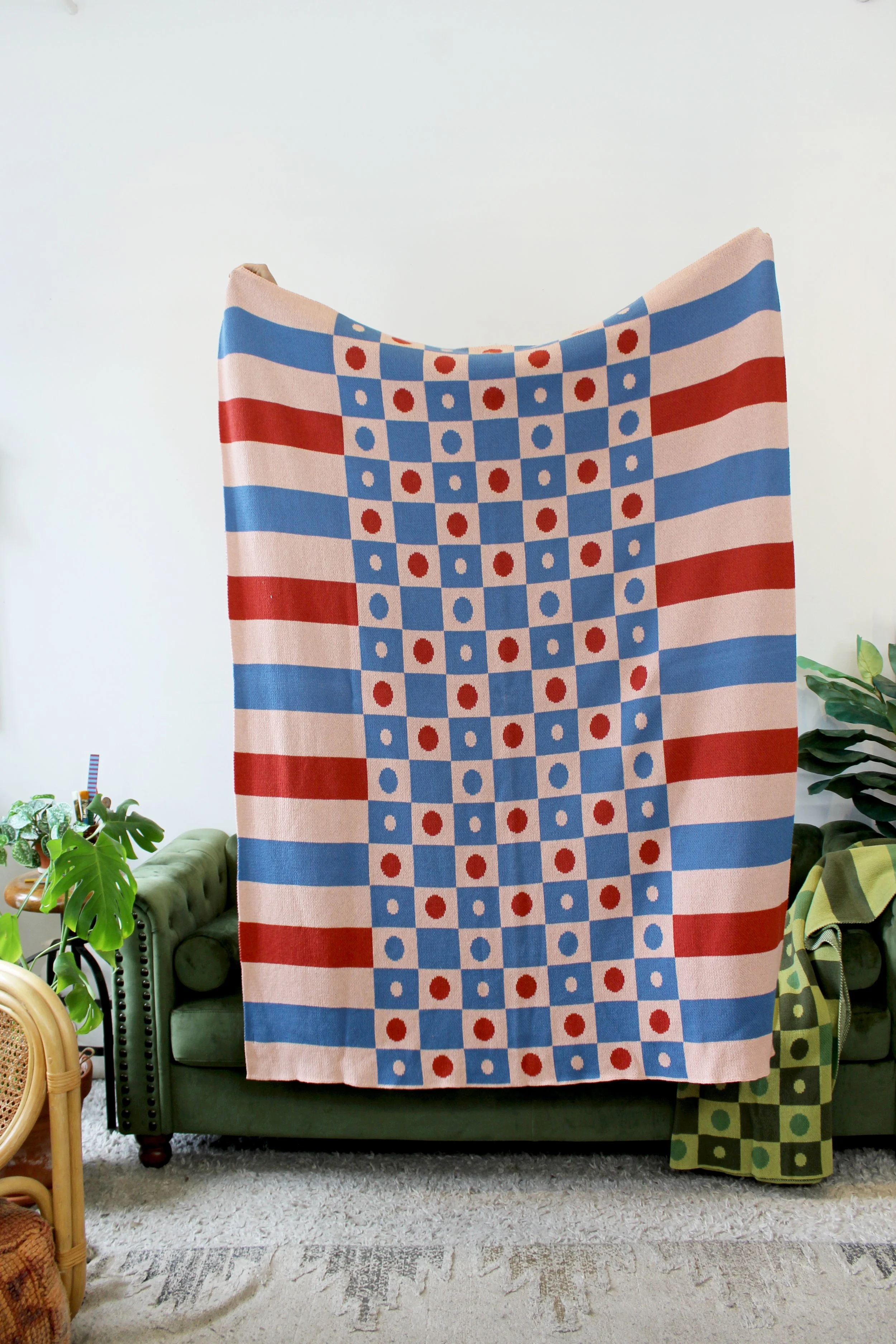 Knit Blanket Checkmate - Sugar and SpiceIMG_2352.JPG