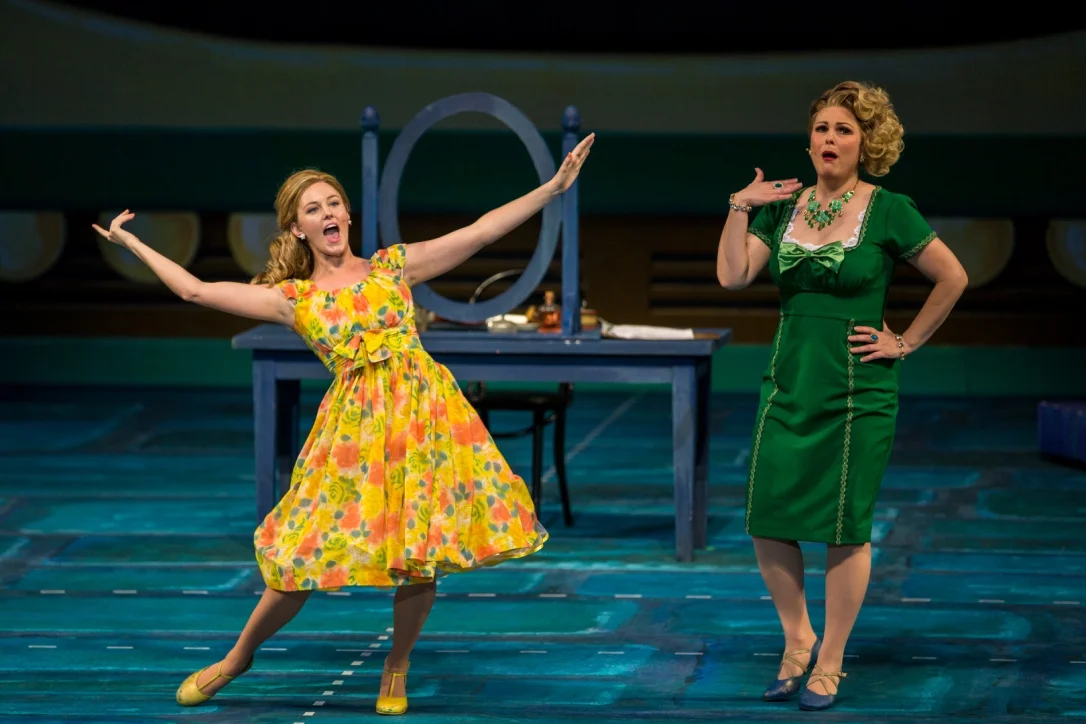 Taylor Louderman and Heather Ayers