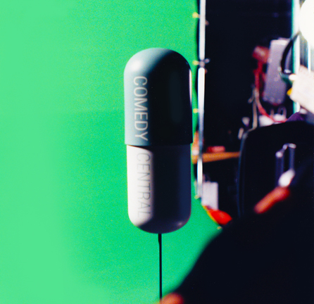 giant pill prop for Comedy Central