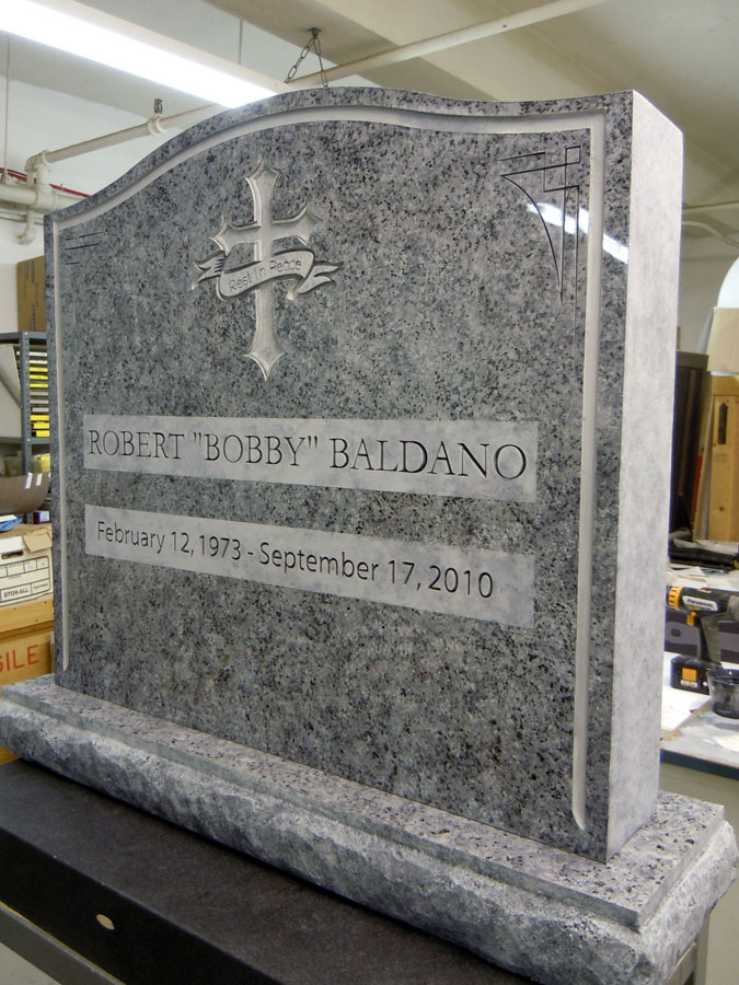 Faux tombstone prop