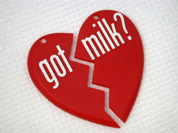 Red Medallion Prop for Milk Ad