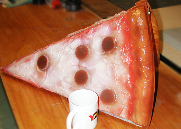 Pizza car sign prop