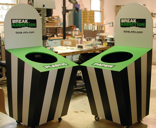 MTV Recycling Bins