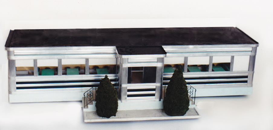 Miniature Metal Diner Model