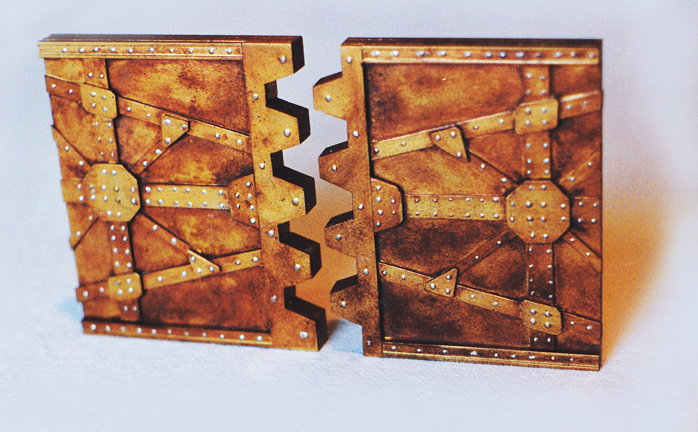 Miniature Rusty Dungeon Doors