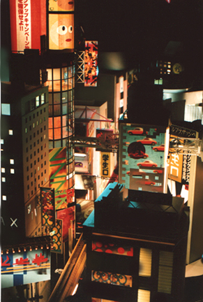 Miniature Tokyo at Night Model