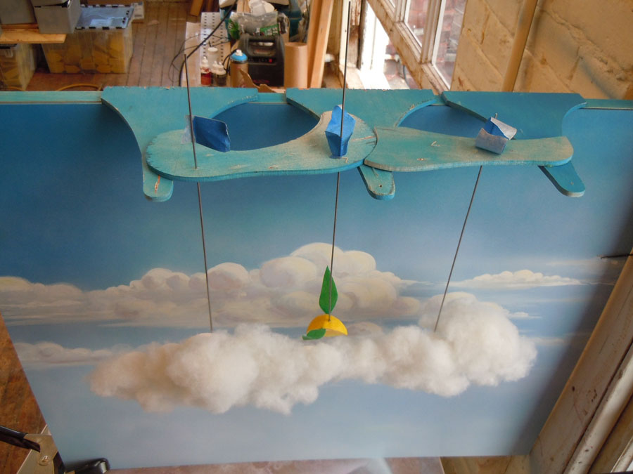 flying wedge diorama