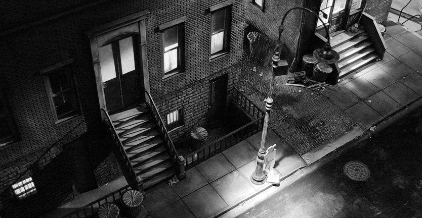 Miniature brownstone model
