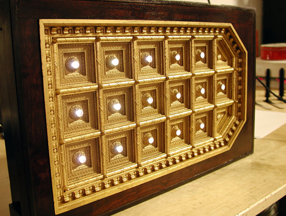 Miniature Coffered Ceiling Model