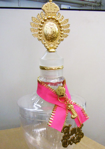 Oversized perfume bottle