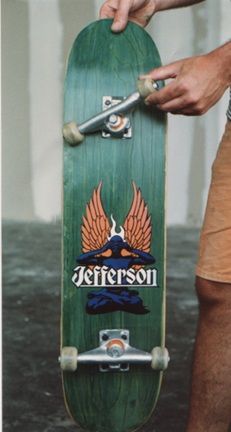 Skateboard with Soft Wheels