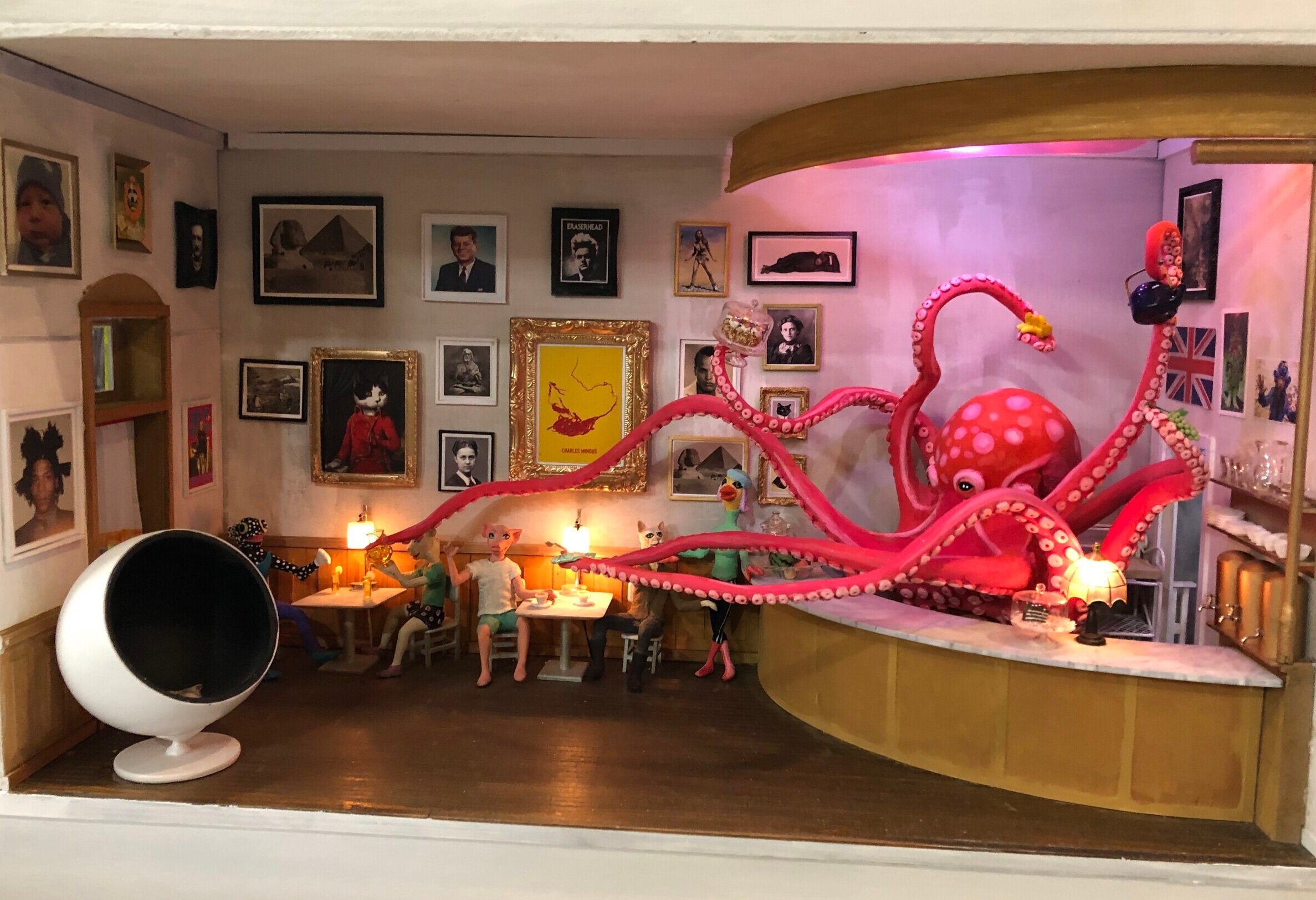 Miniature Interior with Octopus