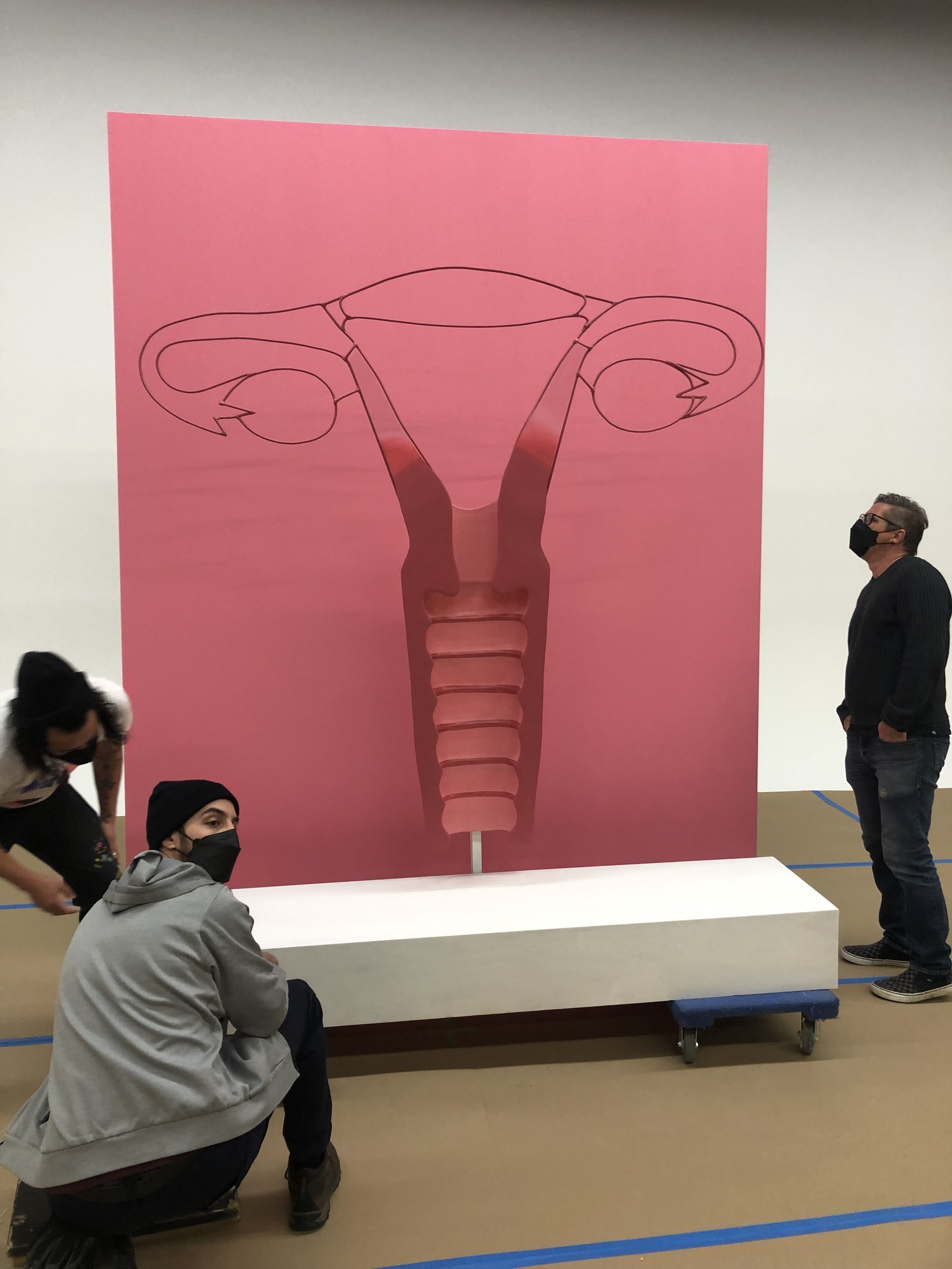 giant uterus sculpture
