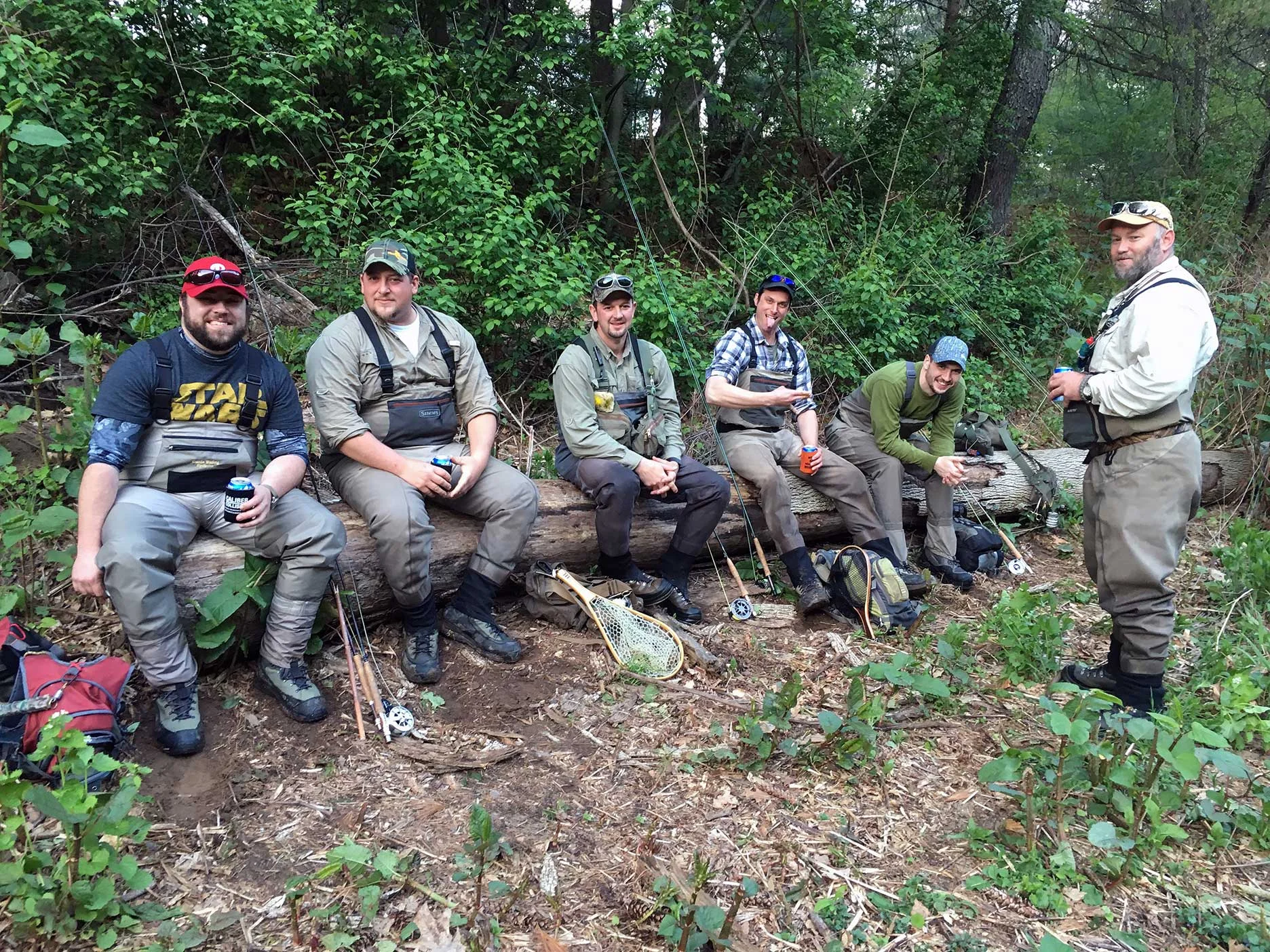Some of the guys from the Pine Creek fish camp.