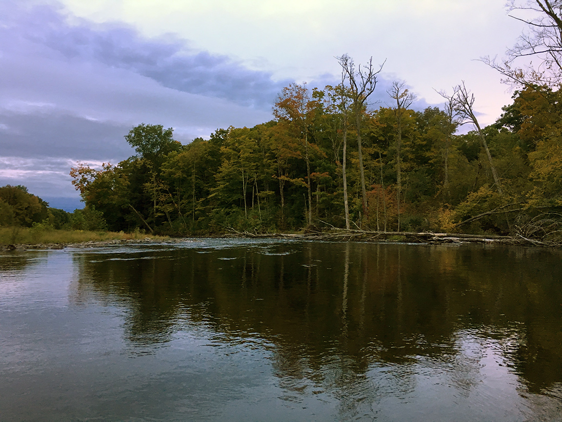 The Upper Fly Zone at dusk.