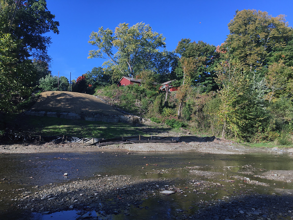 The east side view of the same area.
