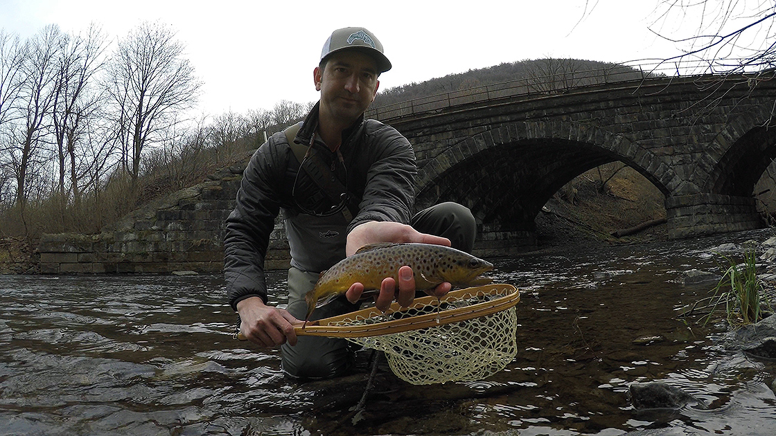 Another one of the beautiful brown trout I caught on Sunday.