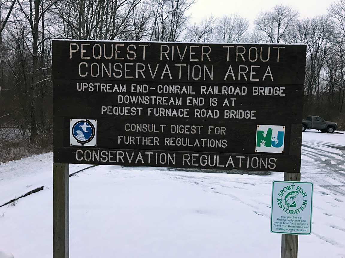 The sign at the entrance to the hatchery parking lot.