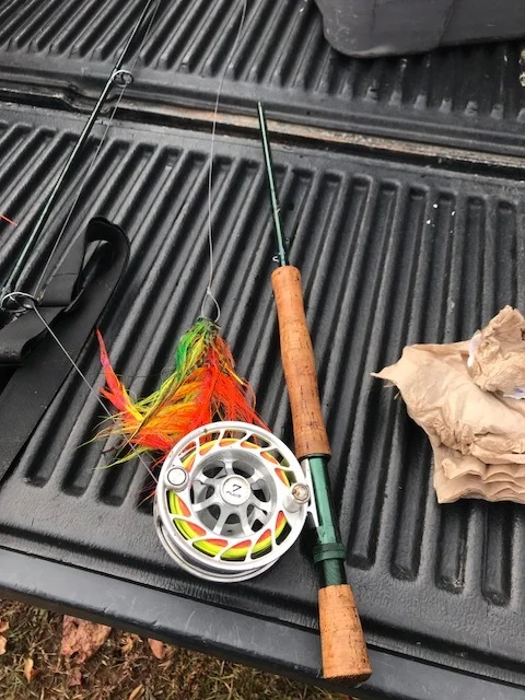 A picture of my broken fly rod.
