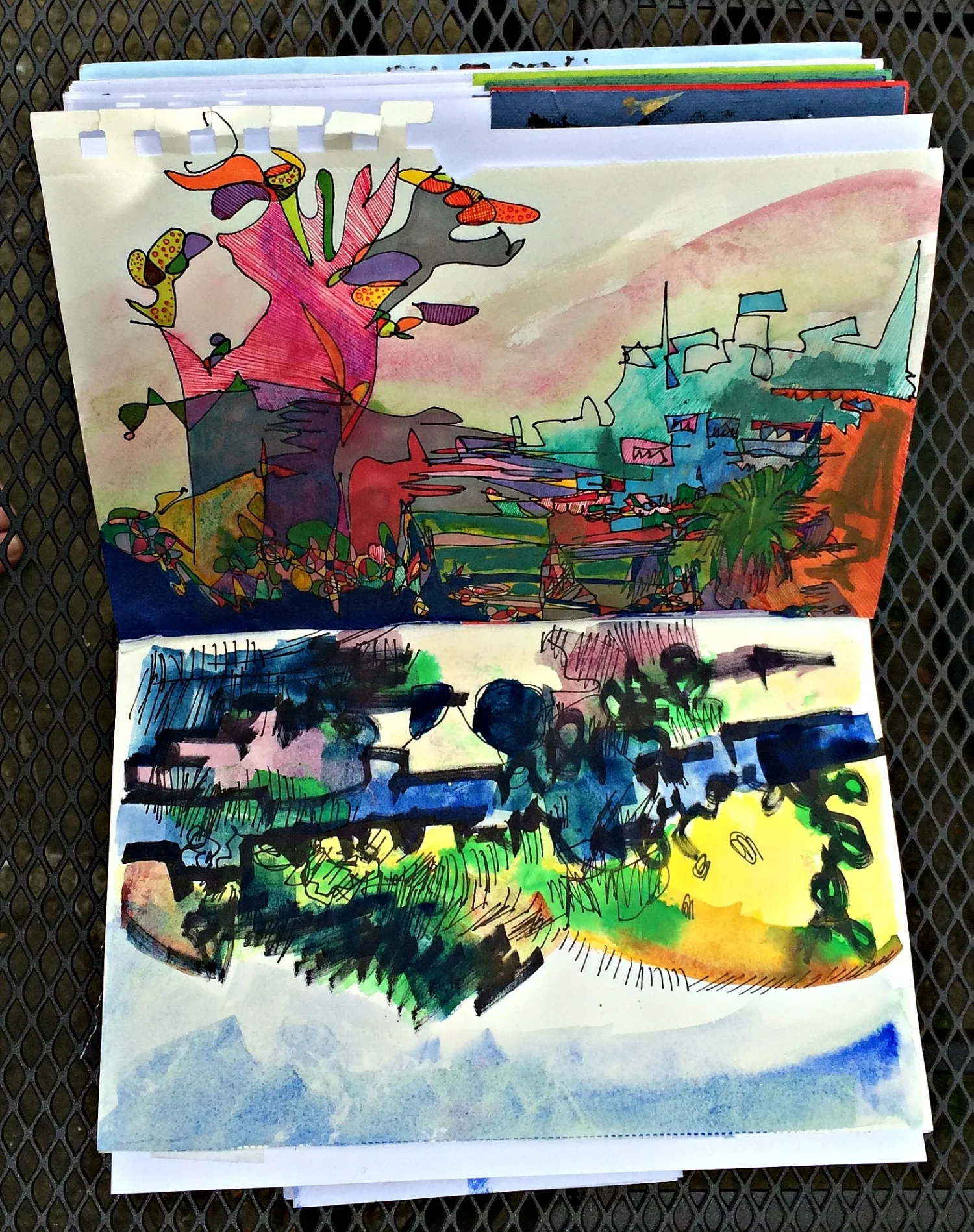 Sketchbook: landscapes in colour