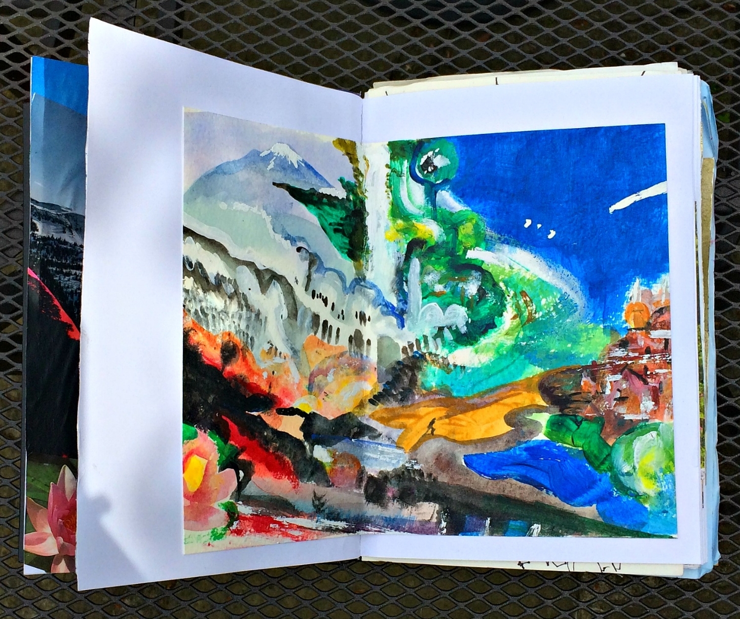 Sketchbook: dreamscape, acrylic