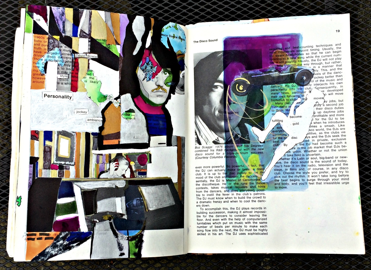 Altered Book (Disco Dance Moves): abstracts, whiteouts, etc